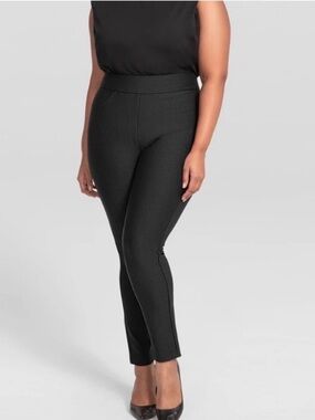 Honeylove EverReady Pant Size 1X Shaping Stretch Ponte Knit Office Career Work